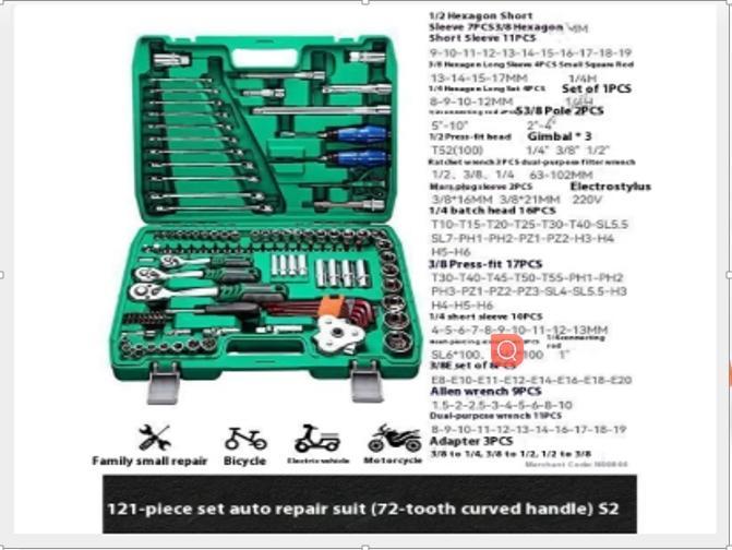 121 Pieces professional Set