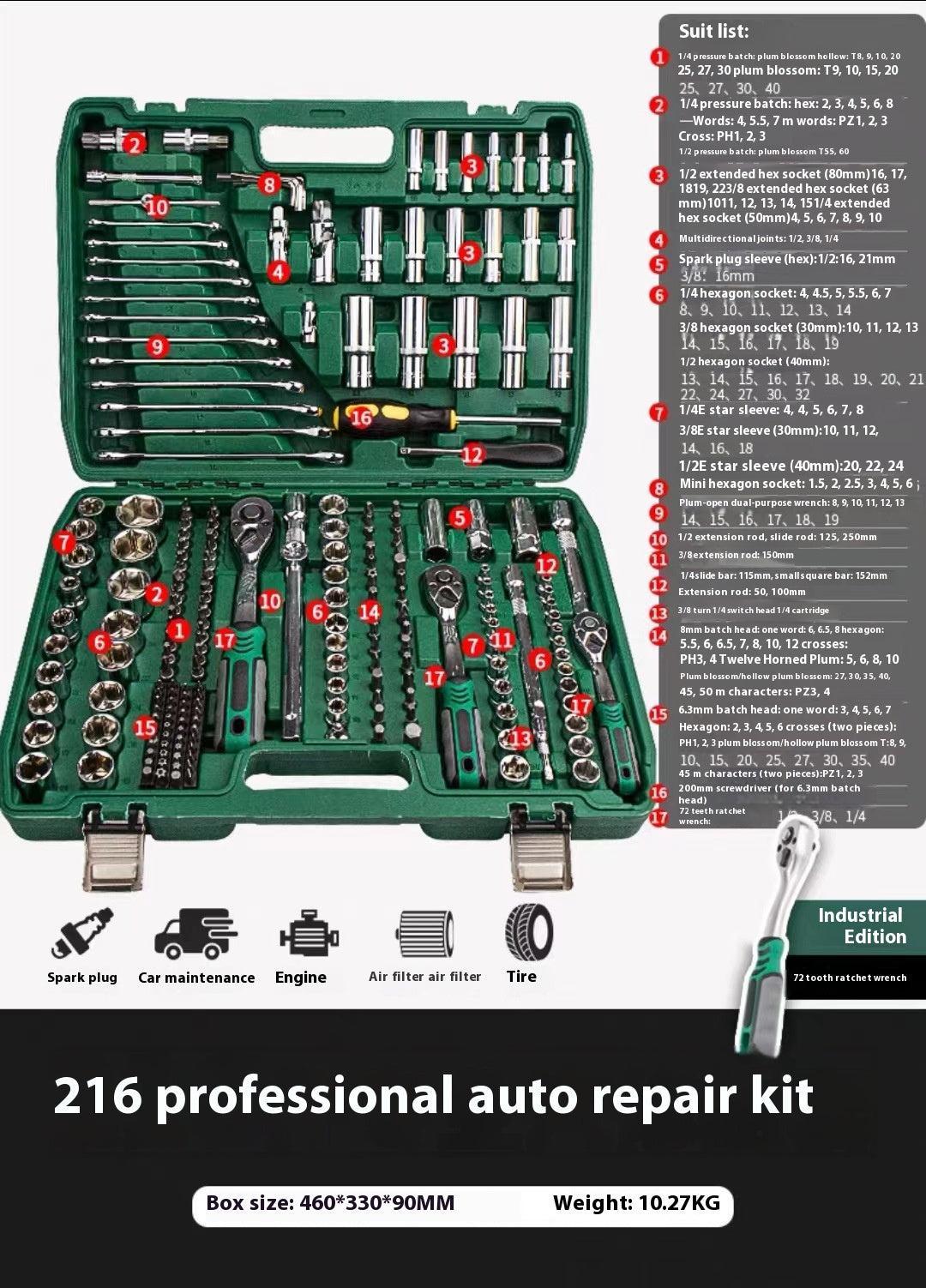 216 Pieces Set professional tools
