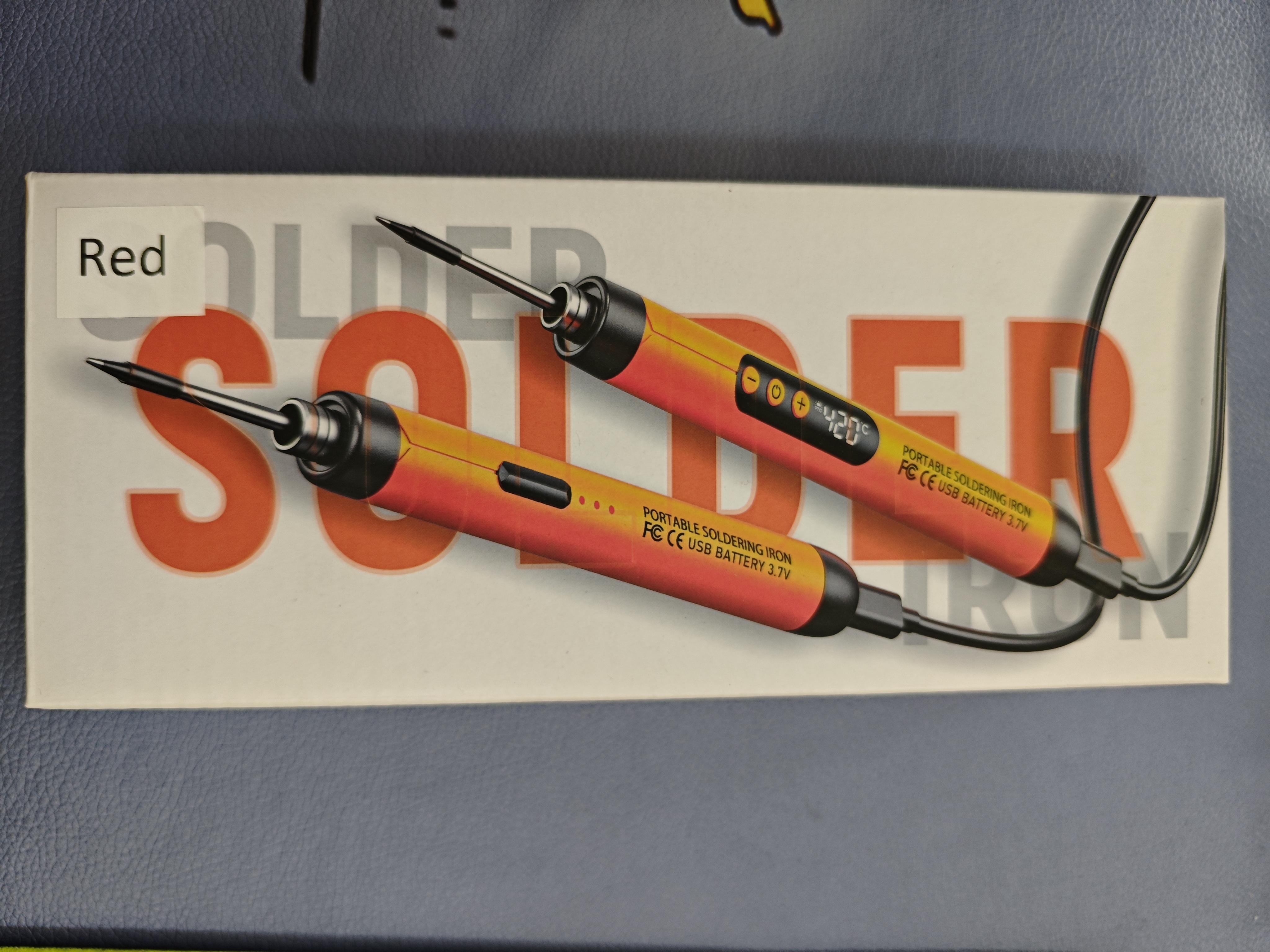 Portable soldering iron Kit - Red