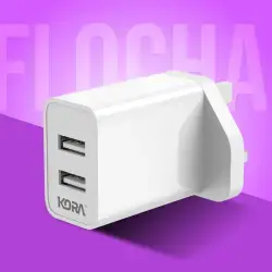 Kora Flocharger 10W Fast Wall Charger with 2 USB