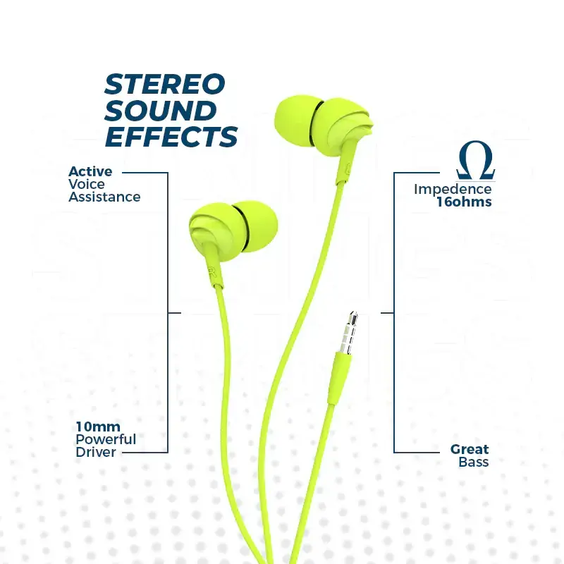 Kora Strings 1.0 In-Ear Wired Headphone-Voice Assistant