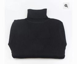Thick Ribbed Unisex Black XL
