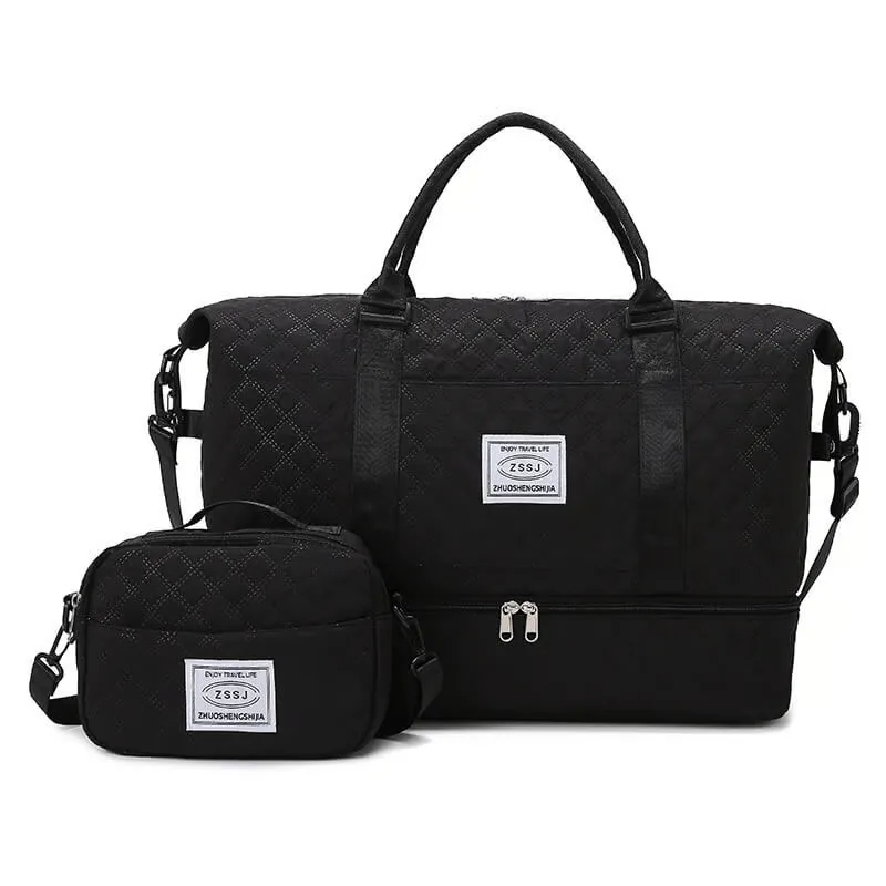 Large capacity dry and wet  travel bag-Black(L&S)