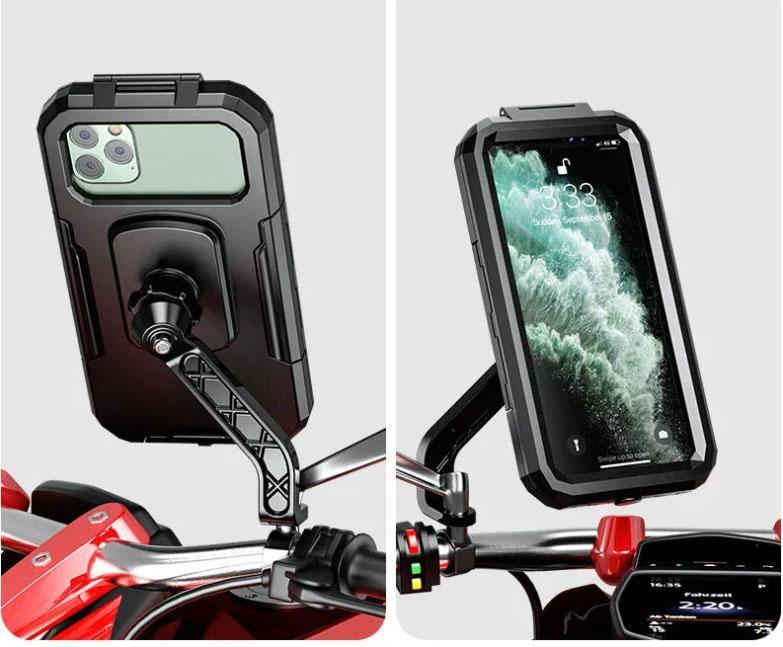 Motorcycle Phone Holder Mirror Mount