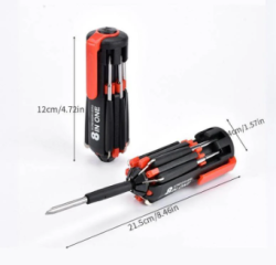 8-in-1 screwdriver with light